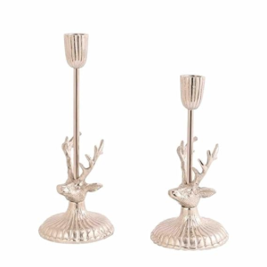 Design Reindeer Candle Holders for Home Decorative (Pack of 2)